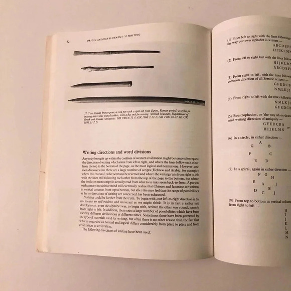 Vintage 1992 History of Writing Albertine Gaur Cross River Press Softcover Book - Picture 16 of 16